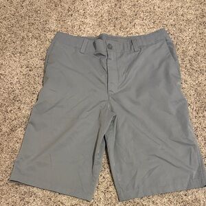 Under Armour Boy’s Gray Flat Front Shorts